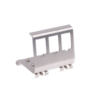 Adaptador Rj45 Keystone a riel DIN de 3 posiciones
